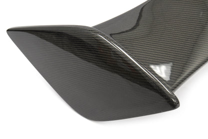 OLM Silverline Carbon Fiber OEM S Style Spoiler with Black Bases - 2015+ WRX / 2015+ STI by OLM
