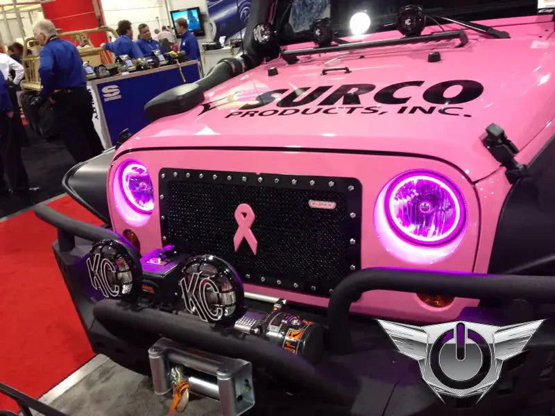 ORACLE Lighting 2007-2017 Jeep Wrangler JK LED Headlight Halo Kit by ORACLE Lighting