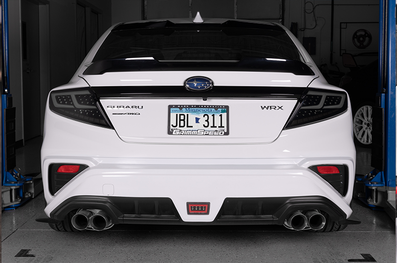 OLM Spec-AR LED Taillights (Smoke Lens/Black Base/White Bar) - 2022+ WRX by MYX Automotive