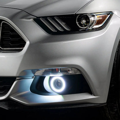 ORACLE Lighting 2015-2017 Ford Mustang Dynamic ColorSHIFT RGB+A Projector Surface Mount Fog Light Halo Kit by ORACLE Lighting