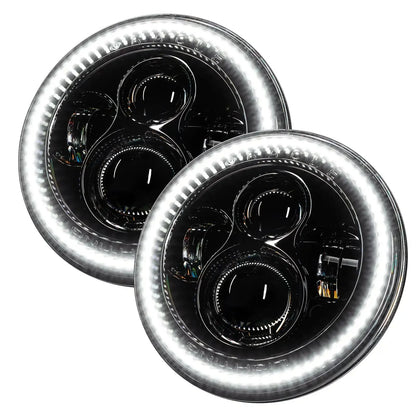 2007-2018 Jeep Wrangler JK Switchback LED Halo Headlights- DRL and Turn Signal by ORACLE Lighting