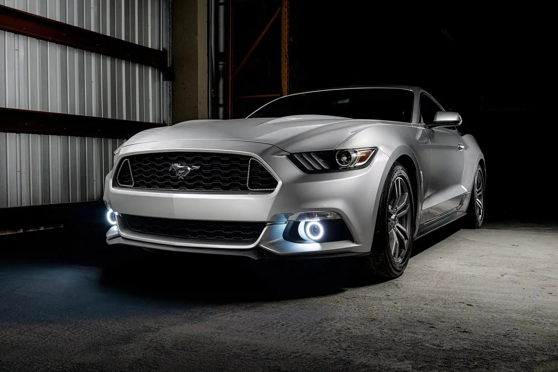 ORACLE Lighting 2015-2017 Ford Mustang Dynamic ColorSHIFT RGB+A Projector Surface Mount Fog Light Halo Kit by ORACLE Lighting