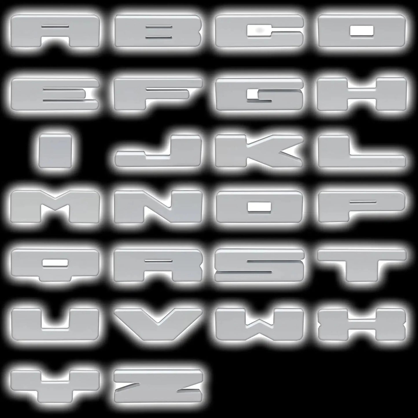 ORACLE Lighting Universal Illuminated LED Letter Badges - White LED - Individual by ORACLE Lighting