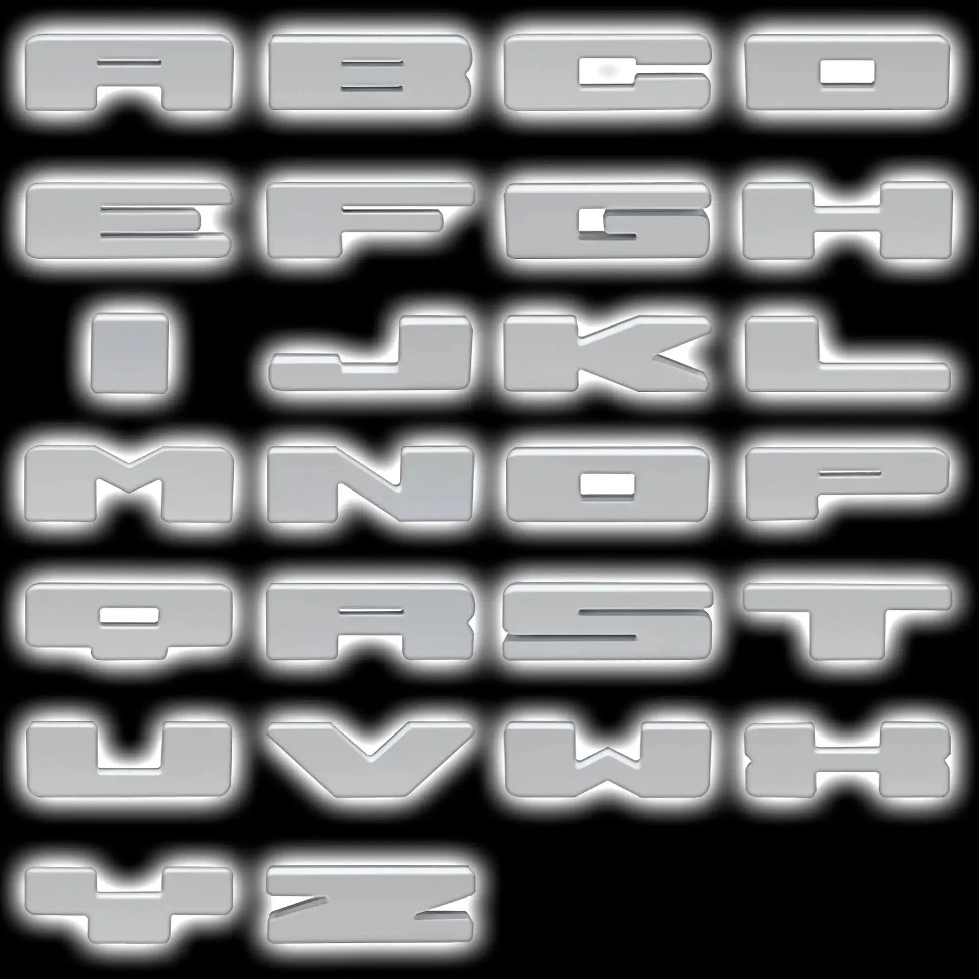 ORACLE Lighting Universal Illuminated LED Letter Badges - White LED - Individual by ORACLE Lighting