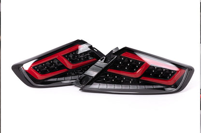 OLM Spec-AR LED Taillights (Clear Lens/Black Base/Red Bar) - 2022+ WRX by MYX Automotive