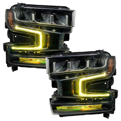 ORACLE Lighting 2019-2022 Chevrolet Silverado 1500 ColorSHIFT RGB+W Headlight DRL Upgrade Kit by ORACLE Lighting