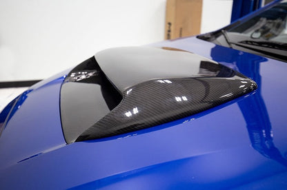 OLM Oversized Carbon Fiber Hood Scoop - 2015-2021 WRX / STI by OLM
