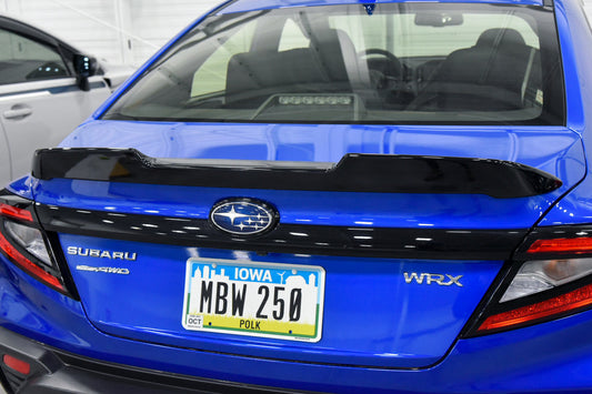 OLM Gloss Black Rear Trunk Spoiler - 2022 WRX by OLM